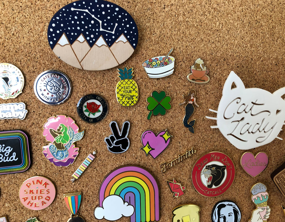 SALE Enamel Pins Wooden Pins Acrylic Pins – Paper Pastries